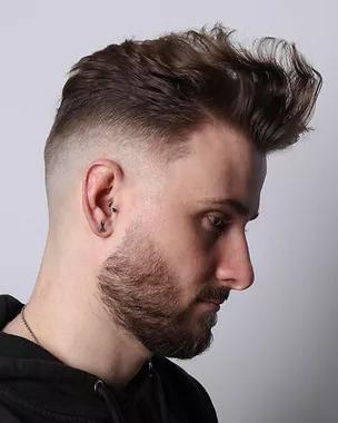 haircut for round face men